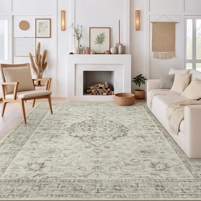 LIVEBOX Washable Area Rug 9x12 Rugs by LIVEBOX