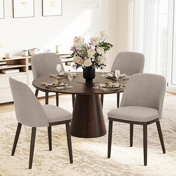COLAMY Upholstered Dining Chairs Set of 2, Modern Kitchen Chairs - Image 2