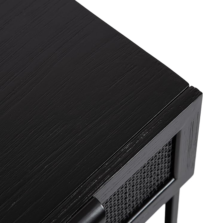 Kate and Laurel Ori Modern Cane Rectangle Side Table, Versatile Rattan Living - Image 7