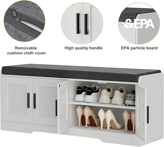 2-Tier Storage Bench, Shoe Bench - Image 9