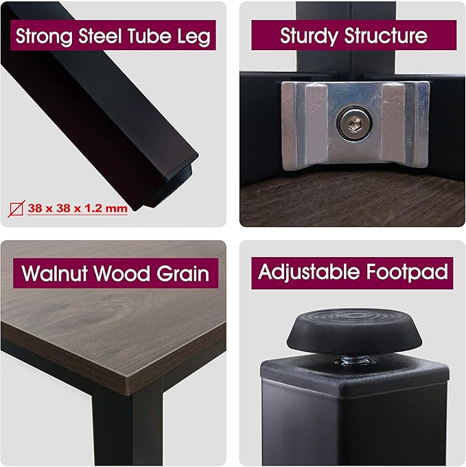 55 inch Large Computer Desk Wood, Modern Simple Style Desk - Image 3