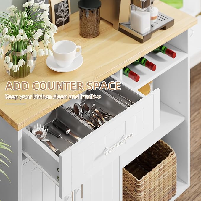 Shintenchi Kitchen Island Cart - Image 2