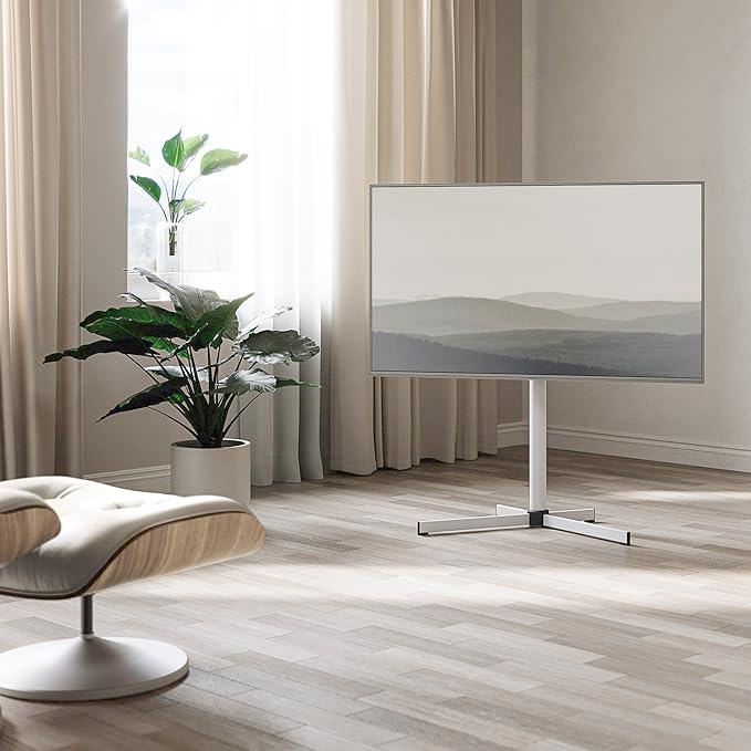 Modern Minimalist Swivel Floor TV Stand - Image 7