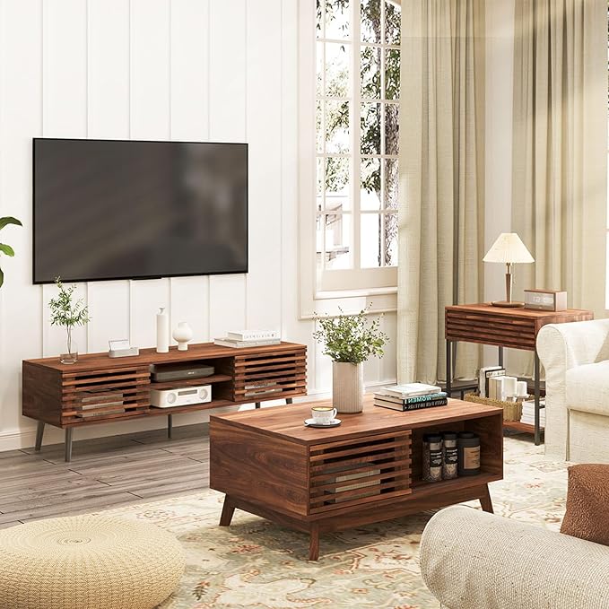 HAIOOU Lift Top Coffee Table, Mid Century Modern Coffee Table - Image 9