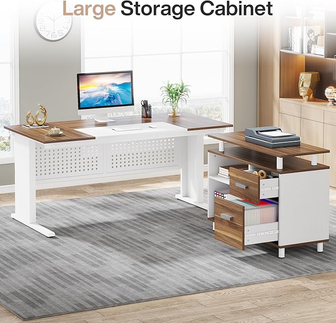 Tribesigns 63 Inch Executive Desk - Image 7