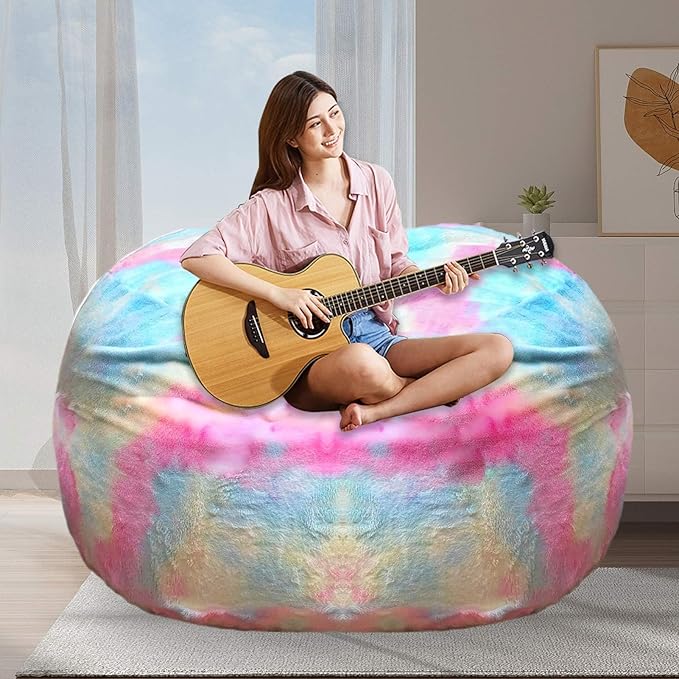 BCU 6FT Bean Bag Chair for Adults and Kids Without Filler Giant Stuffed Animal by BCU