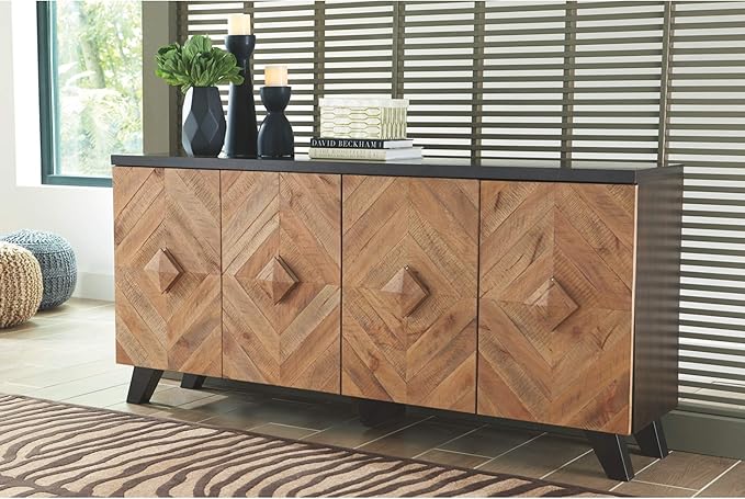 Signature Design by Ashley Robin Ridge Modern Wood Accent Cabinet or TV Stand - Image 2