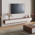 POVISON Fully-Assembled Minimalist Floating TV Stand, Modern Wall-Mounted by POVISON