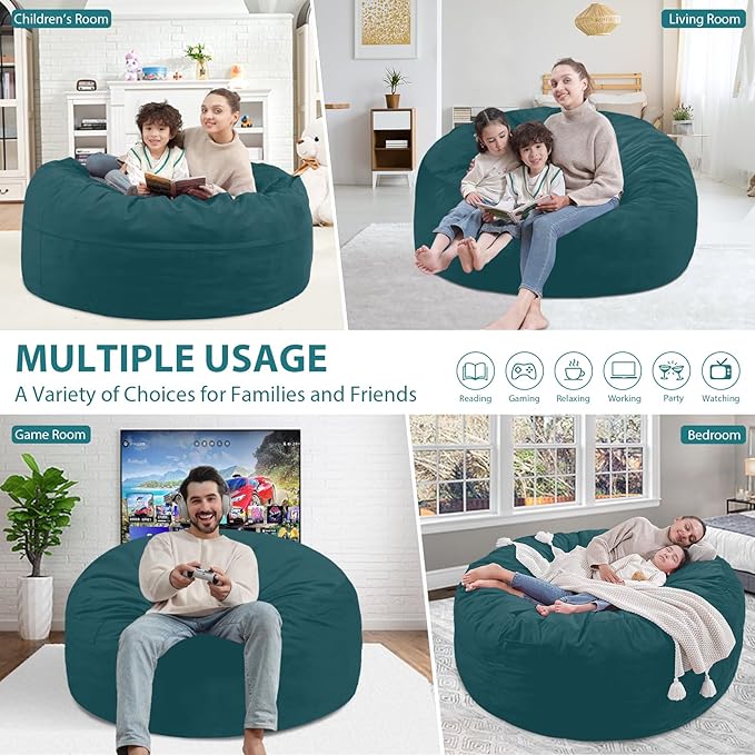 3FT Bean Bag Chair, Comfy Bean Bag Chairs - Image 5