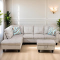 L Shaped Sectional Couches for Living Room, Modern Modular Sectional Sofa by FONTOI