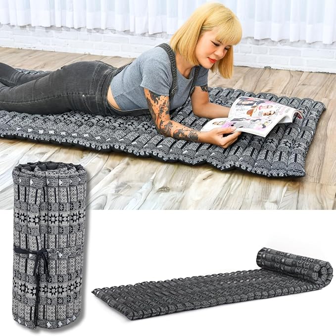 Leewadee - Foldable Floor Mattress - Japanese Roll Up Futon -Trifold Tatami by Leewadee