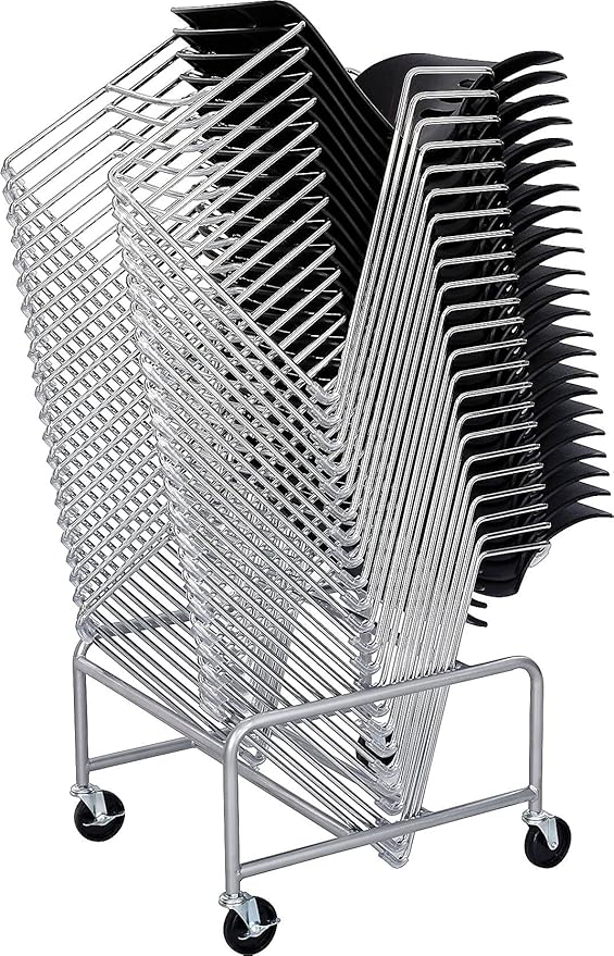 Safco 4190SL Sled Base Stack Chair Cart by SafcoProducts