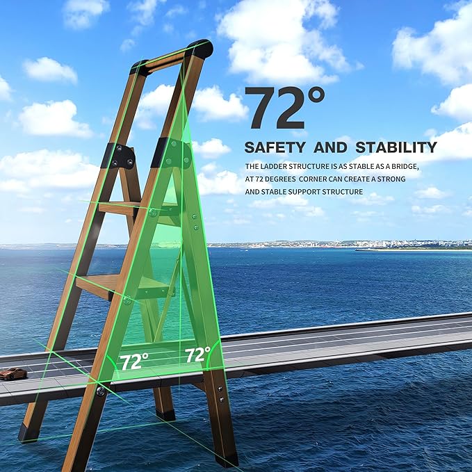 3 Step Ladder, Folding Step Stool - Image 2