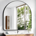 Arched Bathroom Mirror, Wall Mounted Mirror, Living Room, Vertically Hanging by GLASHOM