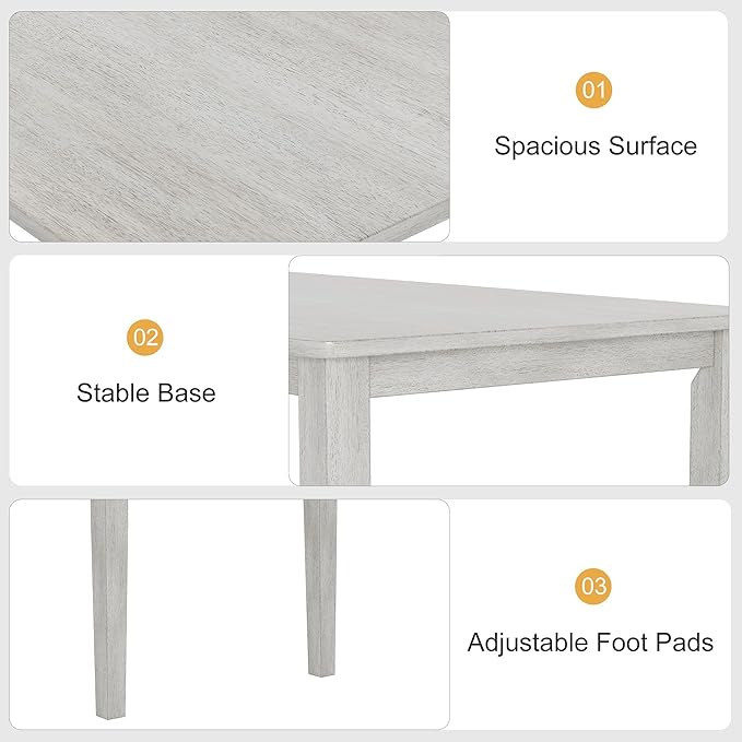 Solid Wood Dining Table, Part of Dining Table Set, Mix and Match Table - Image 3