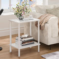 End Table, Small Side Table, 2-Tier Nightstand by YUFAM