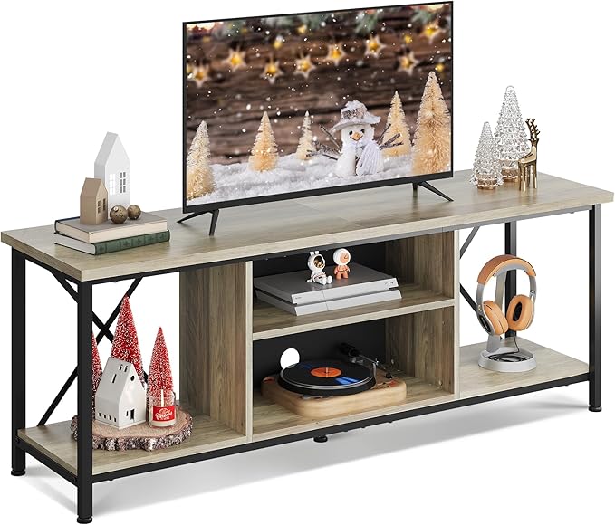 WLIVE TV Stand up to 65 Inch TV, Industrial TV Console by WLIVE