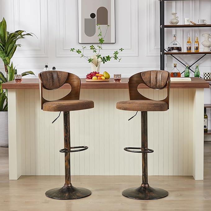 VECELO BarStools Set of 4, Kitchen Island Stools - Image 6