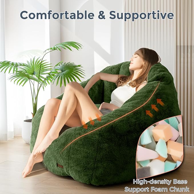 MAXYOYO Giant Bean Bag Chair, Oversized Bean Bag Couch - Image 6