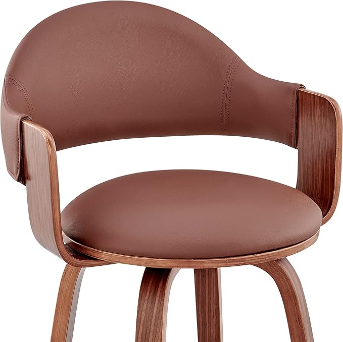 Armen Living Daxton Mid Century Modern Swivel Bar Stool - Image 8