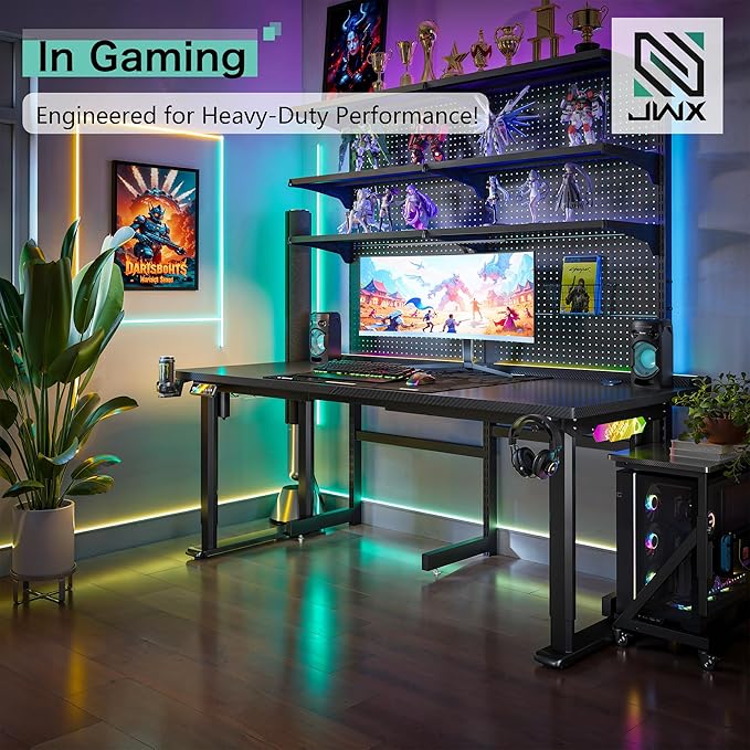 JWX Dual Motor 4 Leg Standing Gaming Desk - Image 4