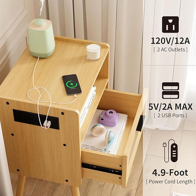 Mid Century Modern Nightstand - Image 5