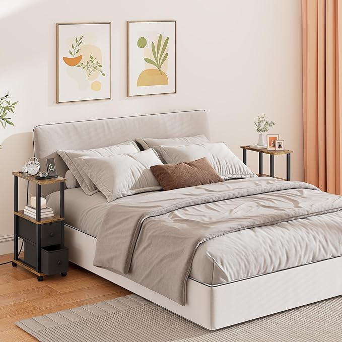 TUTOTAK Small Narrow End Tables, Side Tables - Image 7