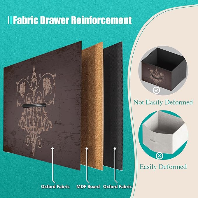 Black Dresser with LED Lights & Power Outlets, Dresser TV Stand with 8 Drawers - Image 9