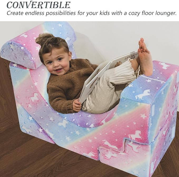MeMoreCool Foam Climbing Toddler Couch, Modular Kids Sofa - Image 7