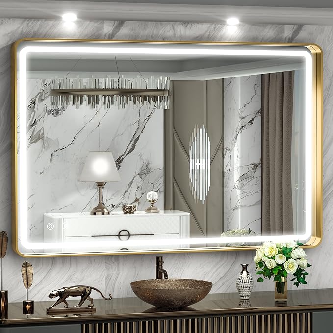 Hasipu 40×30 Inch LED Bathroom Mirror by Whatssuitableisthebest