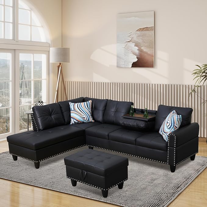 L Shaped Modular Sectional Sofa by NicBex