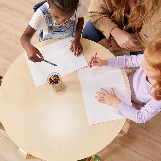 ECR4Kids Bentwood Round Table and Curved Back Chair Set, Kids Furniture - Image 9