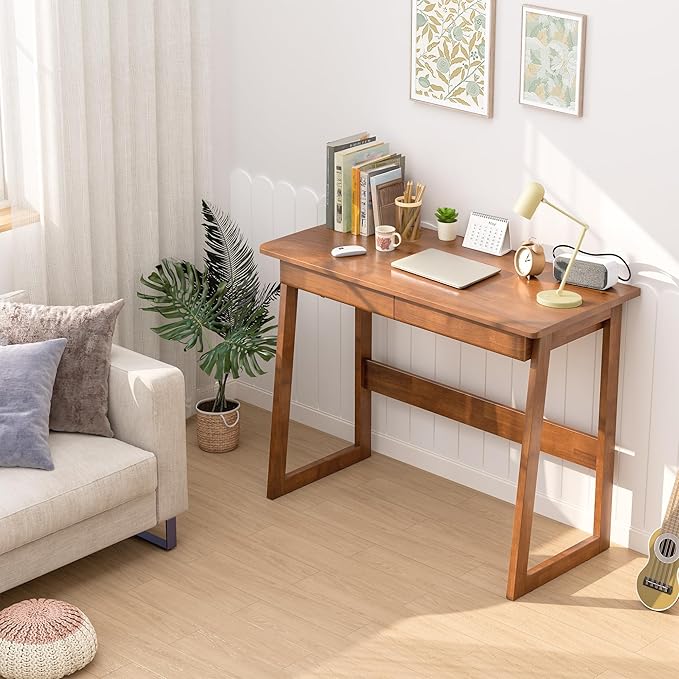 100% Solid Wood Writing Desk - Image 6