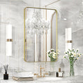 Fun Memories Gold Bathroom Mirror 20x30 Inch Bathroom Vanity, Metal Black Frame by FunMemories