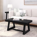 Plank+Beam Classic Rectangular Coffee Table, 40 Inch Farmhouse Coffee Table by PlankBeam