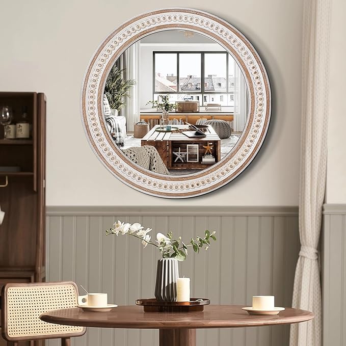 24 Inches Rustic Round Wall Mirrors - Image 3