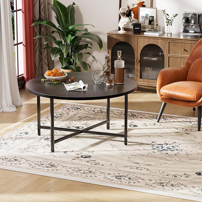 Round Coffee Table, Modern Design Living Room Tables - Image 5