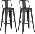 AC Pacific 30” Metal Barstool Set of 2 – Country Rustic Style by ACPacific
