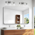 BONEWEI Silver Bathroom Mirror, 55x36 inch Wall Mirror by BONEWEI