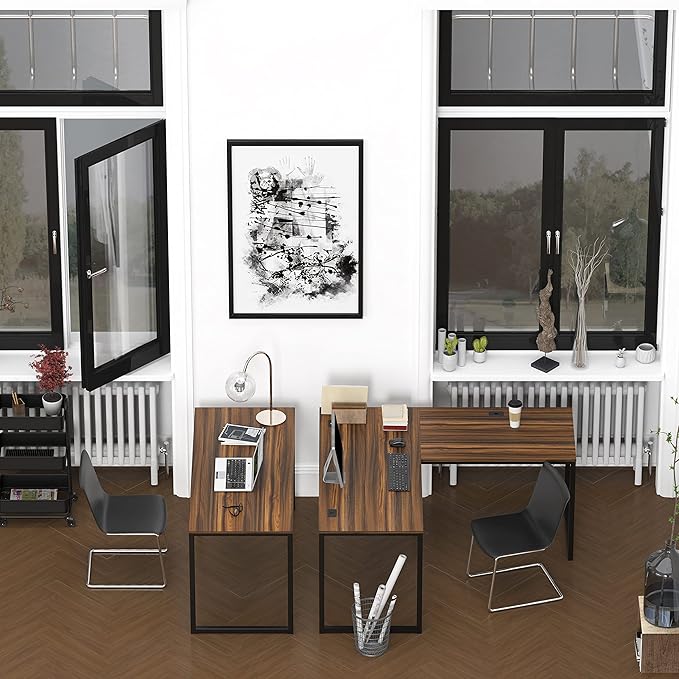 SHW Mission 55-Inch Home Office Computer Desk - Image 7