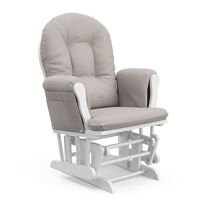Storkcraft Premium Hoop Glider & Ottoman — GREENGUARD Gold Certified Nursery - Image 8