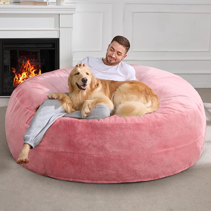 Hobestluk 6ft Bean Bag Chairs for Adults Large Beanbag Chair - Image 3