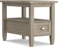 SIMPLIHOME Warm Shaker SOLID WOOD 14 inch Wide Rectangle Transitional Narrow by SimpliHome