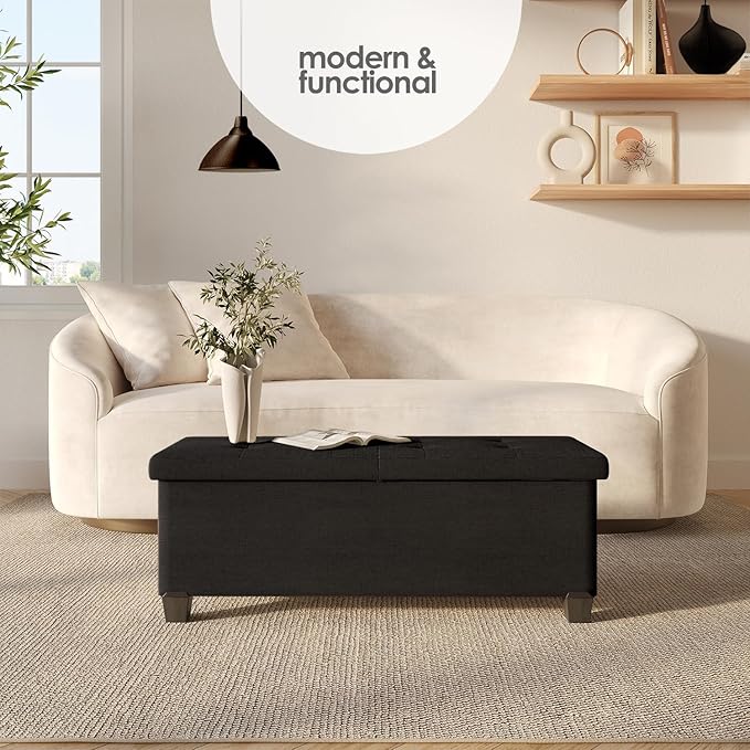 STORAGEBUD Storage Ottoman Bench - Image 2