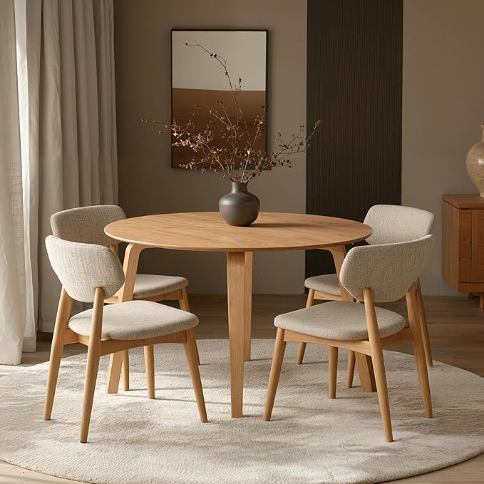 Acanva 47" Small Round Dining Table - Image 3