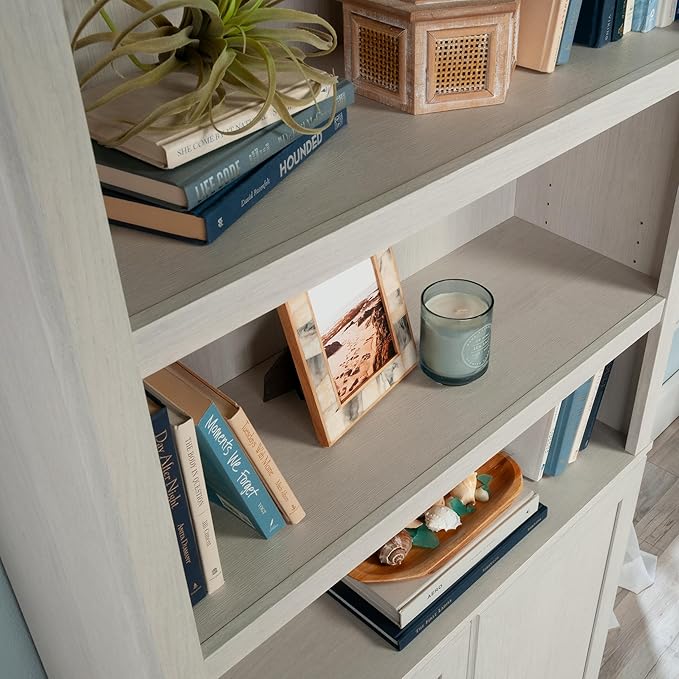 Sauder Miscellaneous Storage Library, Glacier Oak Finish - Image 11