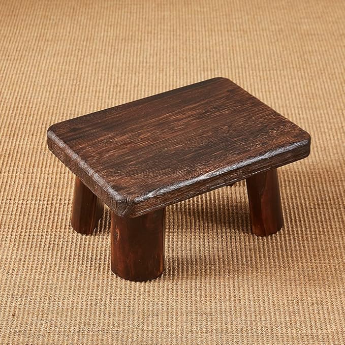 Wooden Stool, Rectangular Bedside Step Stool, Step Ladder by Unknown