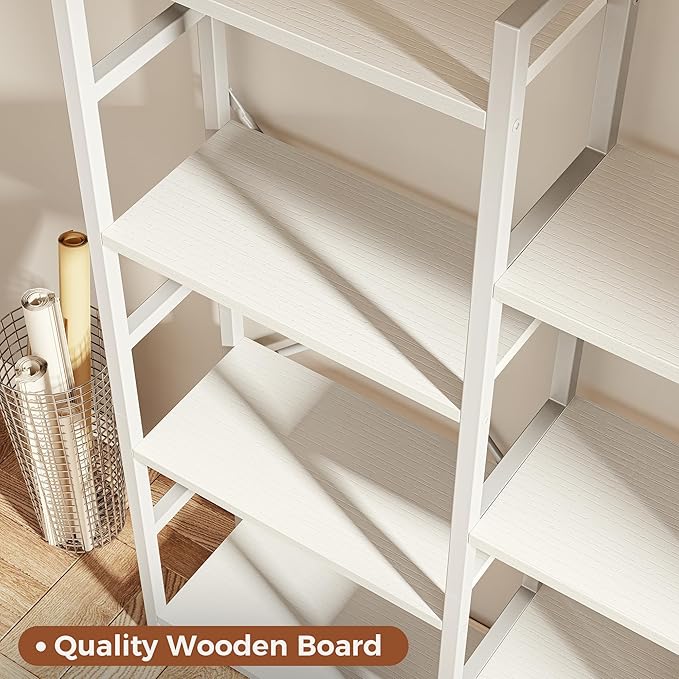 SUPERJARE Triple 6 Tier Bookshelf, Bookcase - Image 4