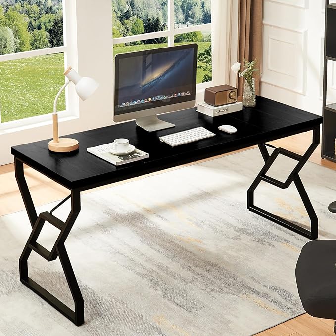 HOMISSUE 63-inch Executive Desk, Large Home Office Desk - Image 3