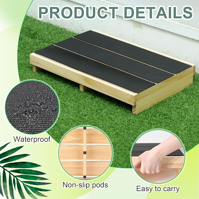 3.5" Wooden Platform Step Stool - Image 3